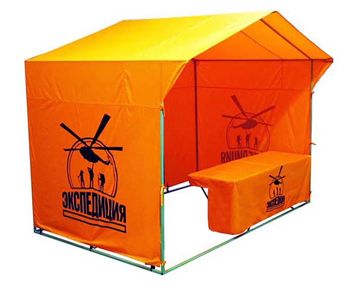 картинка Тент на палатку 3,0 x 2,0 м с логотипом с двух сторон интернет магазин