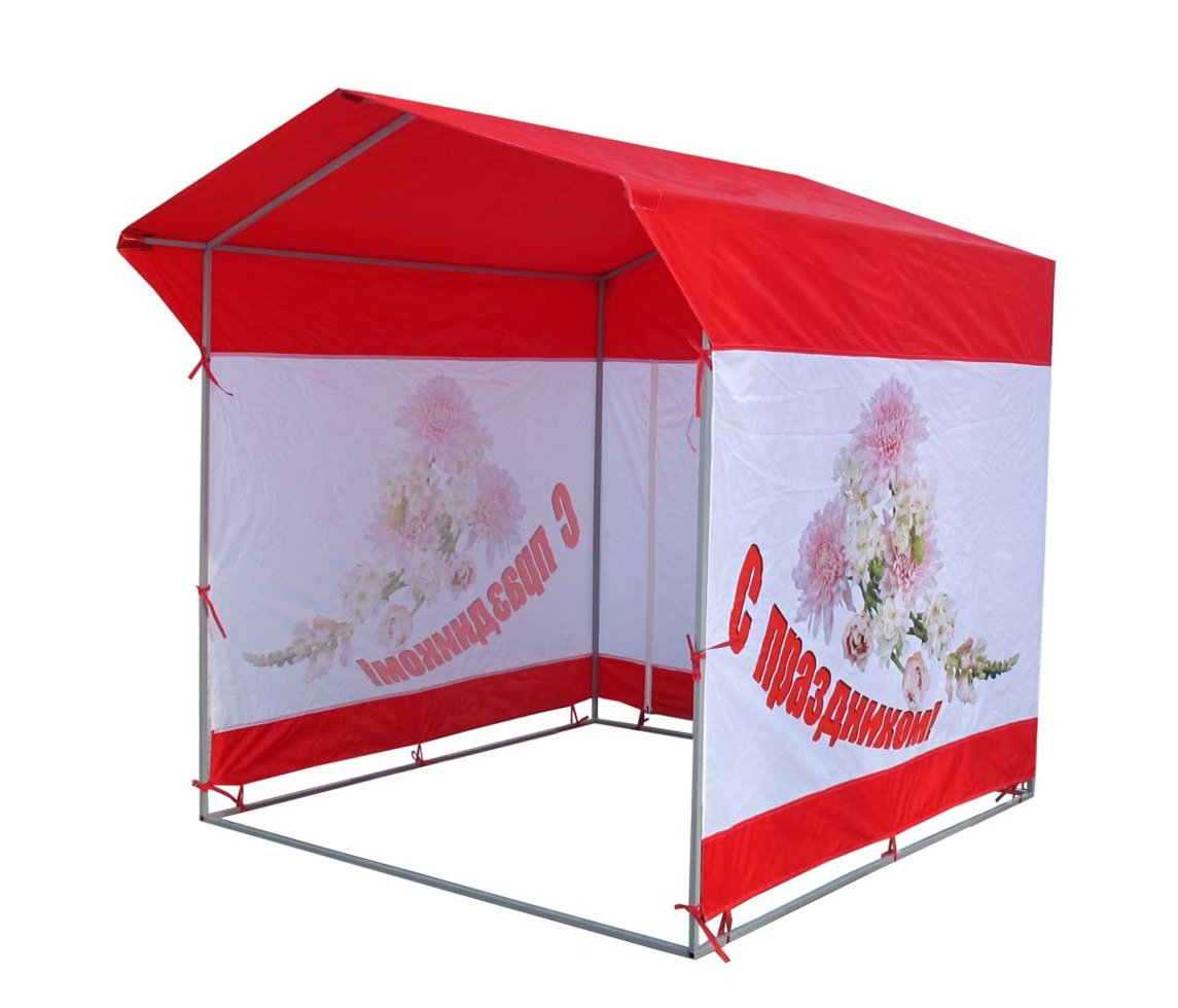 картинка Тент на палатку 1,9 x 2,5 м с логотипом с двух сторон интернет магазин