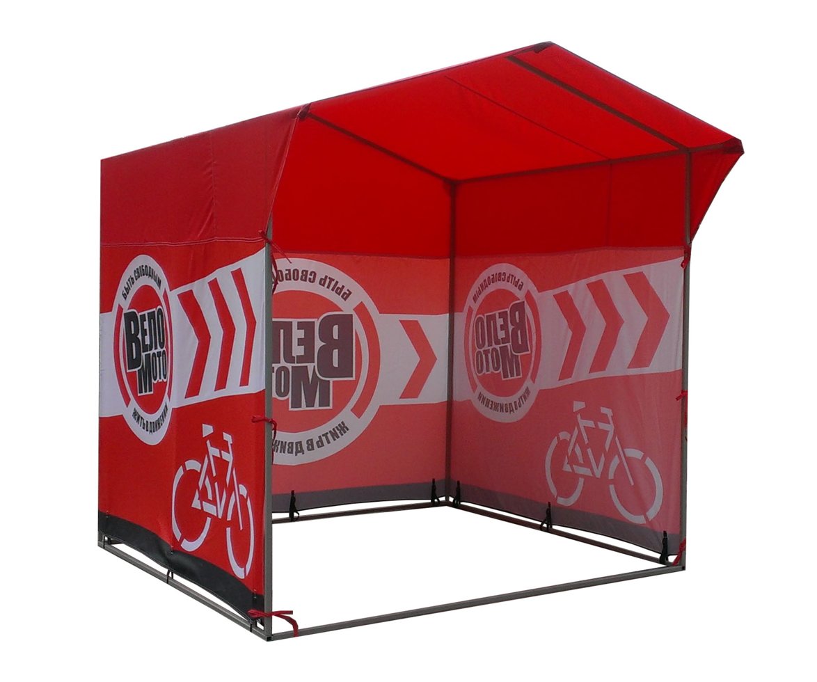 картинка Тент на палатку 1,9 x 1,9 м с логотипом с трех сторон интернет магазин