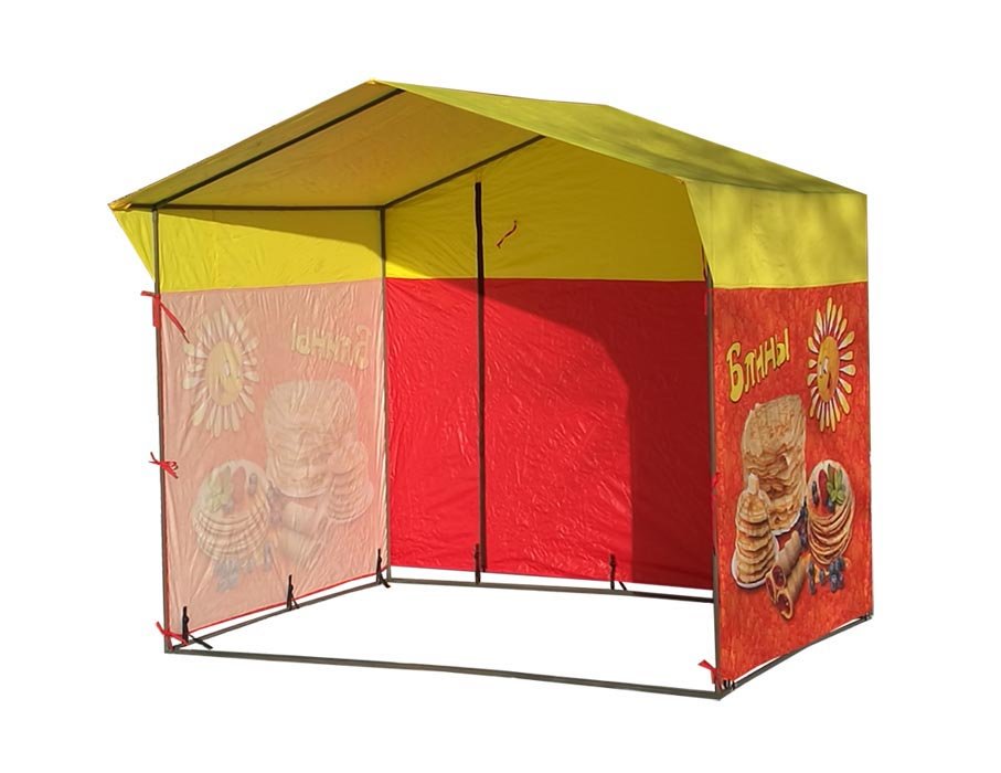 картинка Тент на палатку 2,5 x 2,0 м с логотипом с двух сторон интернет магазин